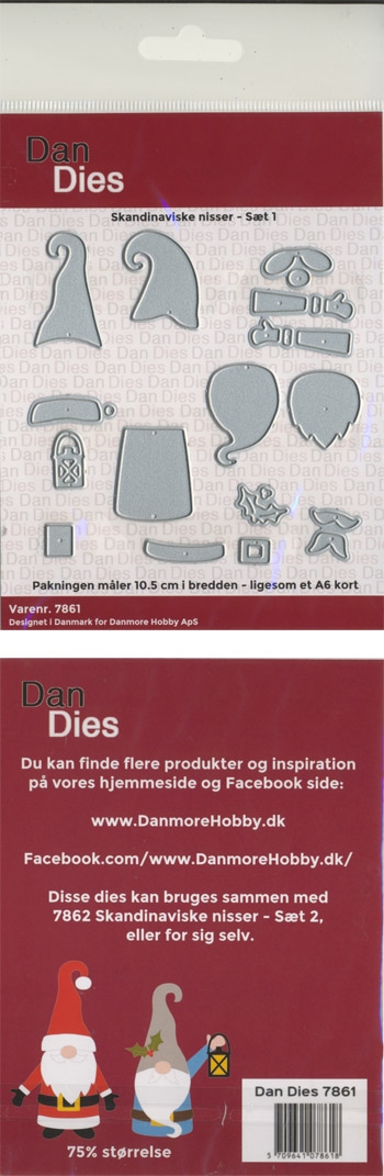 7861 Dan Dies Skandinaviske nisser Sæt 1 Ca 6,5cm Kan bruges sammen med sæt 2